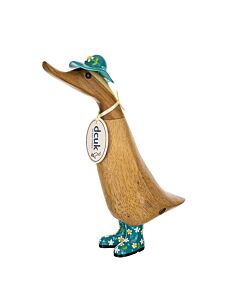 DCUK Duckings – Floral Hats and Welly Boots Blue